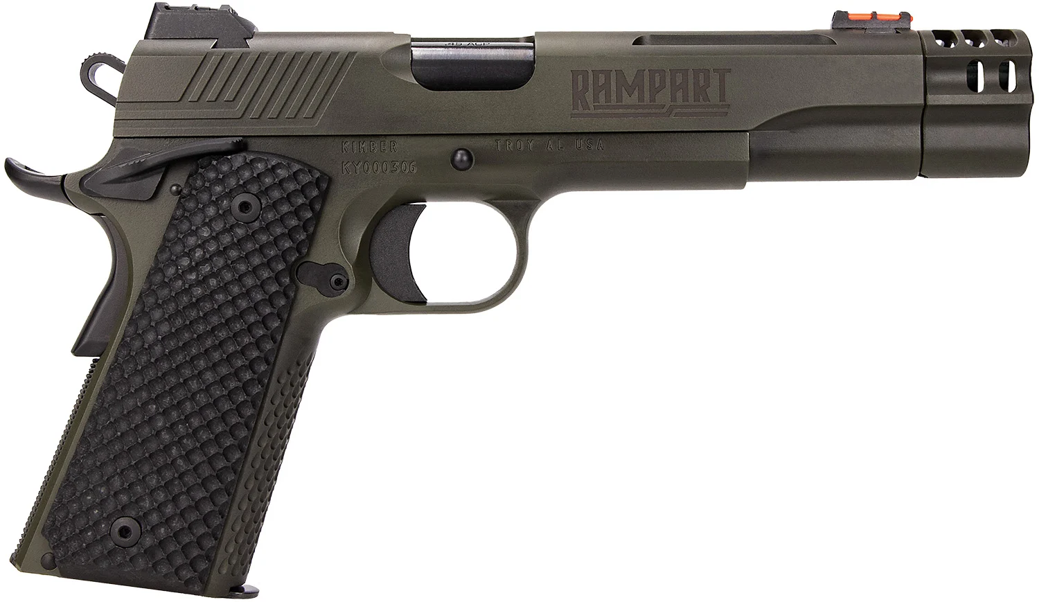 Kimber Mfg.,inc 3000468 Rampart 10mm 8+1 5" Cerakote Stainless Steel Slide G10 Grip