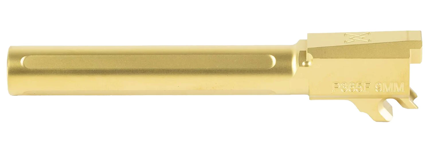 True Precision Inc TPP365FBXG Sig 9mm Luger 4.30" Gold TiN Stainless Steel, Fits Sig P365 Fuse