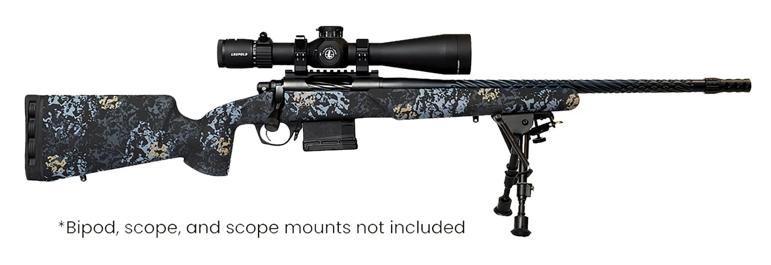 Horizon Firearms RF017S392214T19 Vandal Prime 7MM PRC 22" Black Spiral Fluted Threaded Barrel, Drilled & Tapped Receiver, Textured Iota EKO Carbon Fiber Stock