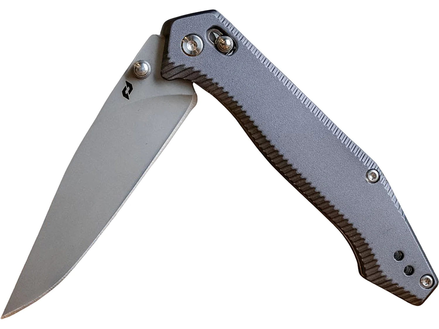 Schrade 1215384 3.40" Folding Drop Point Plain Stainless Steel Blade, Black Aluminum Handle