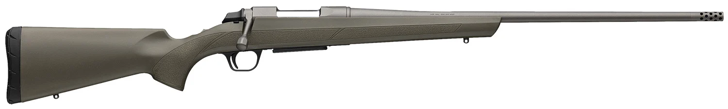 Browning 035842282 AB3 6.5 Creedmoor 4+1 22" Tungsten Cerakote Threaded Sporter Barrel, Tungsten Cerakote Drilled & Tapped Steel Receiver, Fixed w/Textured Grip Panels OD Green Composite Stock