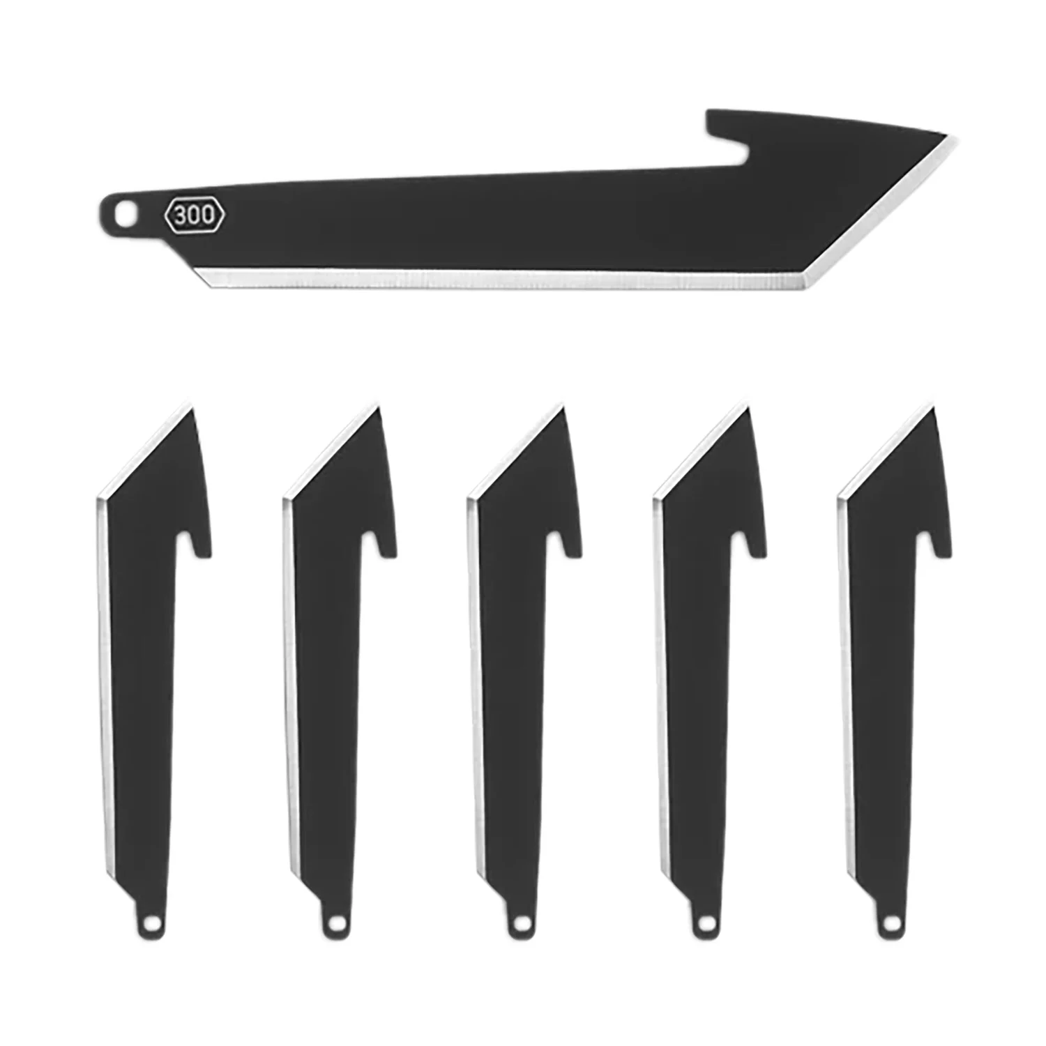 Outdoor Edge RRT30K6C 3" Tanto Plain Black Oxide 420J2 SS Blade 6 Blades