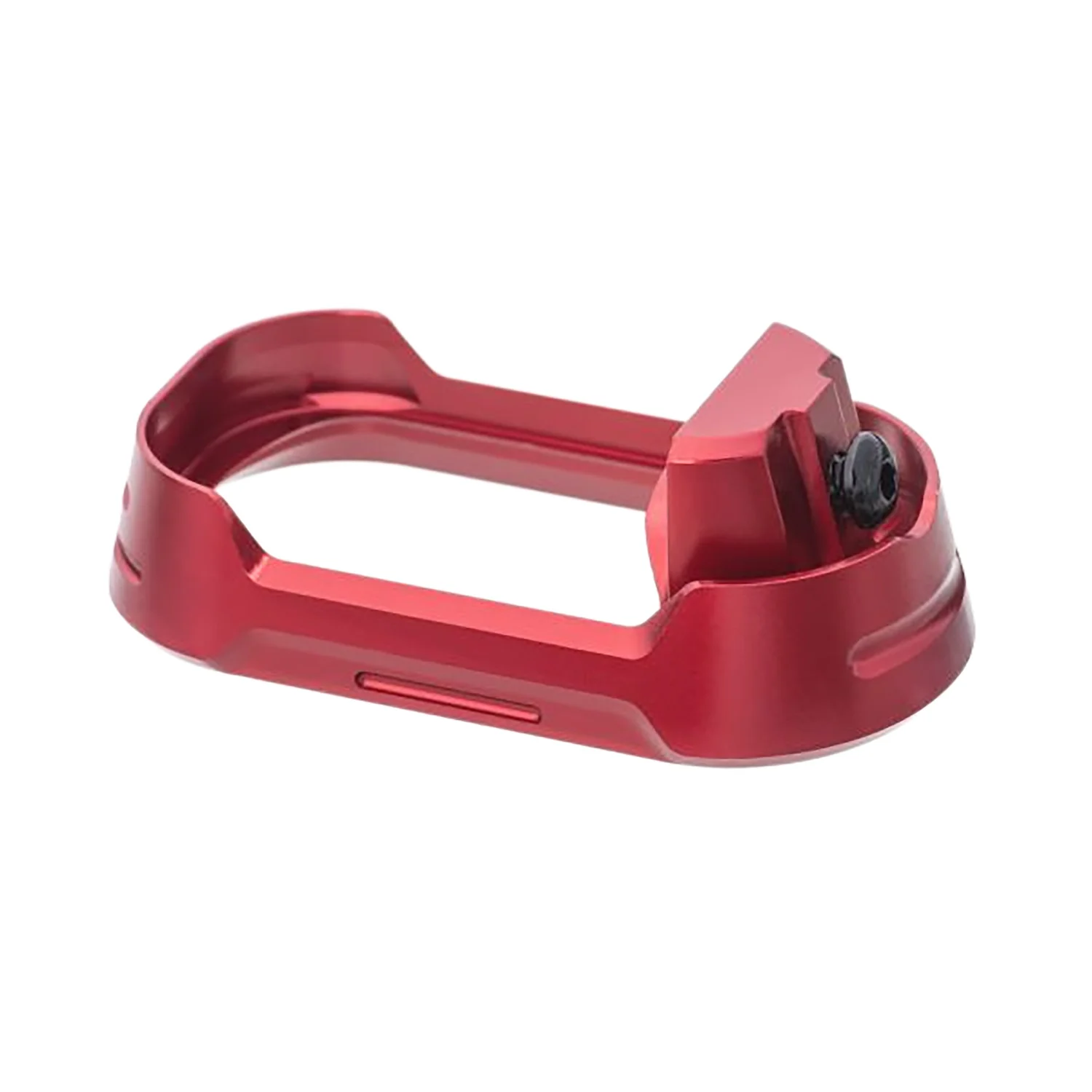 Tyrant CNC TDG19G34MWREDBLKSCRW Magwell Fits Glock 19 Gen 3-4 Red Aluminum