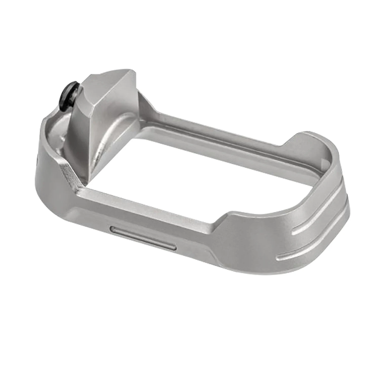 Tyrant CNC TDG17MWG3GREYBLACKSCRE Magwell Fits Glock 17 Gen 3 Grey Aluminum