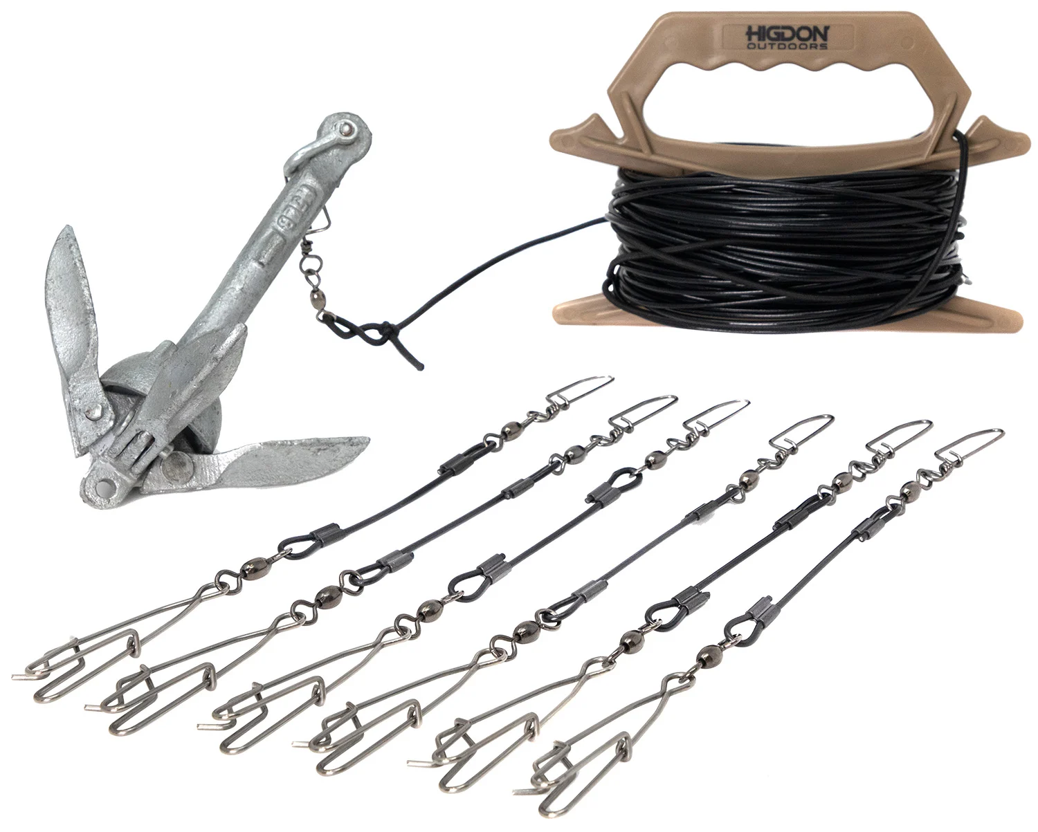 Higdon Outdoors 30340 Battleship Jerk Rig PVC Coated Steel