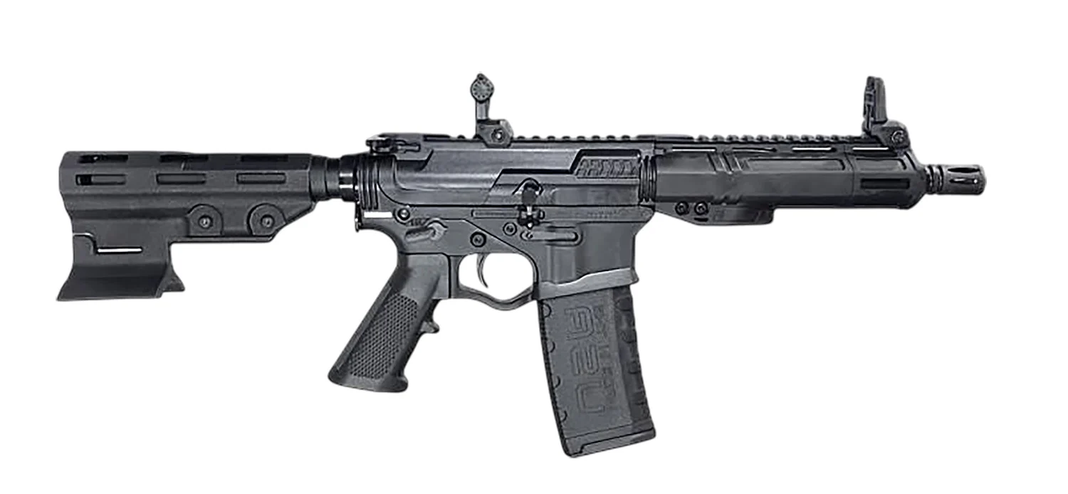 ATI ATIGAX5567MLTB Alpha Maxx 5.56 NATO 30+1 7.50" Black Barrel, Black Polymer Receiver w/Picatinny Rail, M-LOK Handguard, Black Polymer Blade, A2 Grip