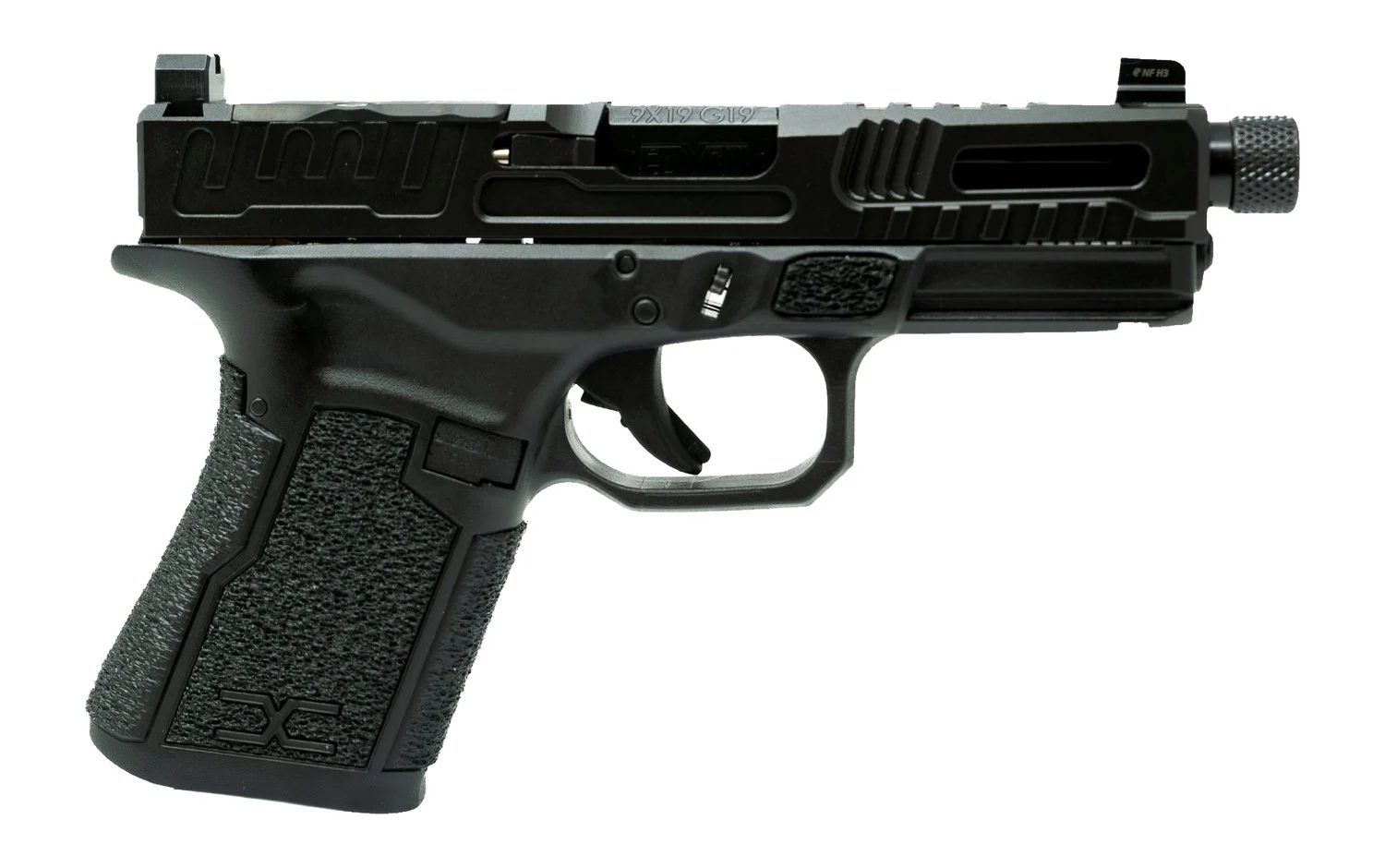 Faxon Firearms FX-19-HF-02 FX-19 Hellfire Gen 2 9mm Luger Black Threaded Barrel