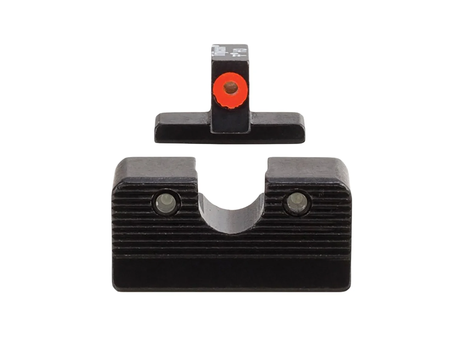 Trijicon 601000 HD XR Night Sight Set Green Tritium/Orange Outline Front, Green Tritium Rear, Black Frame, Fits FN 509