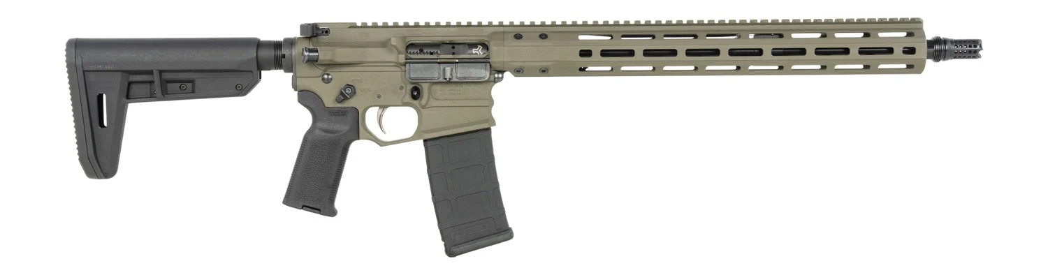Cobalt Kinetics CKPROLITE55616CKG Pro Light 223 Rem/5.56 NATO 16" Black Barrel, CK Green Picatinny Rail Aluminum Receiver, M-LOK Handguard, Black Polymer Stock, Black Polymer Grip