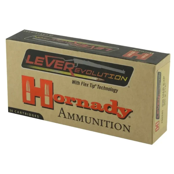 HORNADY LEVERREVOLUTION 338 MARLIN EXP 200G FTX 20RD BX 200RD CASE