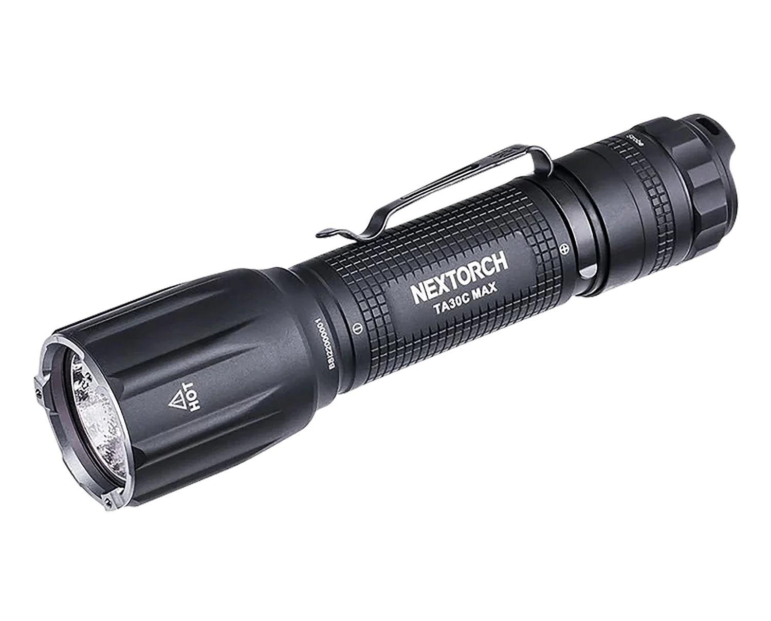 Nextorch Tactical Flashlight Black 3000 Lumens 390 Meters Beam Distance
