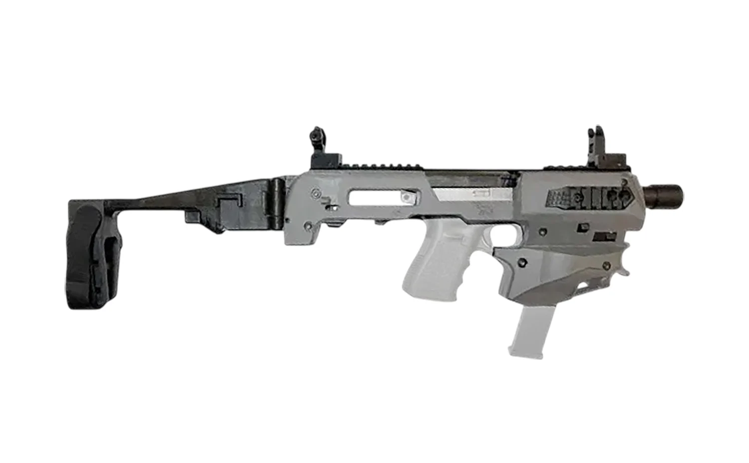 Meta Tactical Llc MCKGEN3TU Micro Conversion Kit Fits Glock Gen3 Tungsten Synthetic Stock