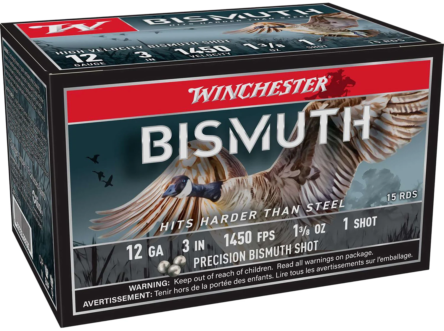 Winchester Ammo SWB1231XV 12Gauge 3" 1 3/8oz 1Shot 15 Per Box/10 Case