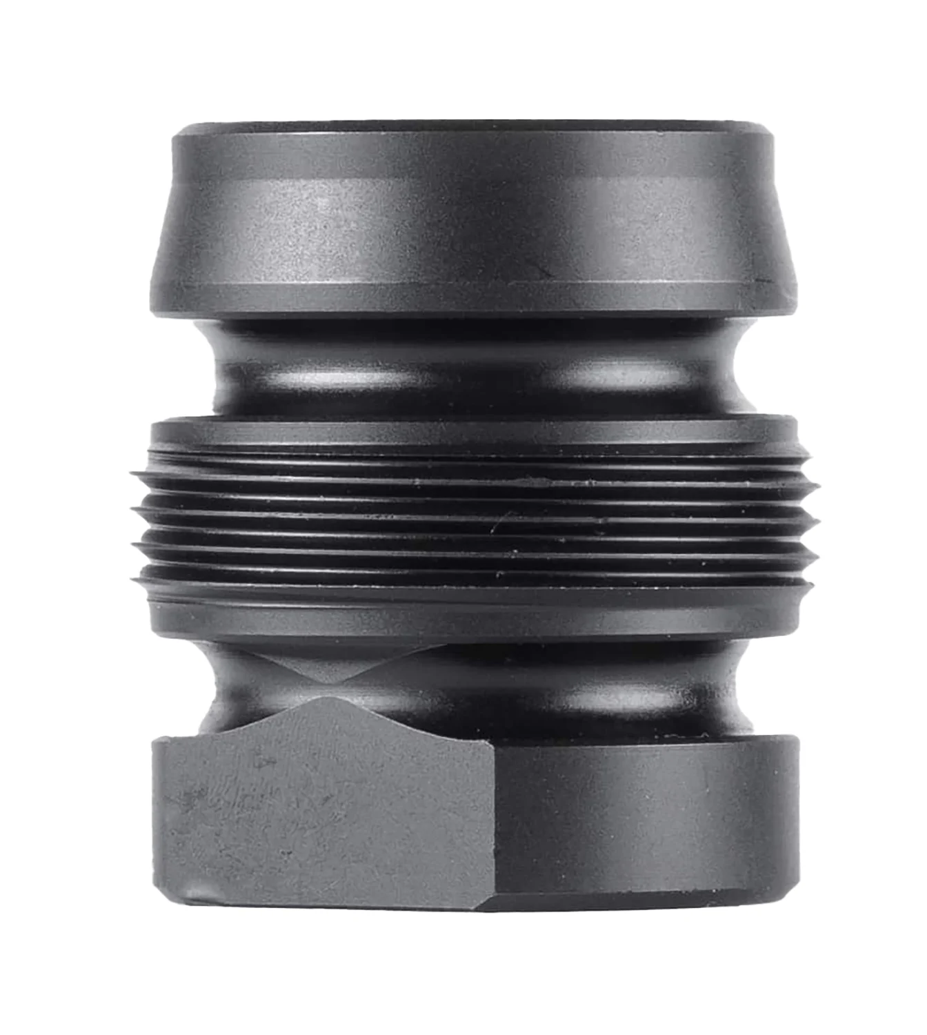 Dead Air DA143 Xeno Xero Black 4140 HT Alloy Steel 9/16x24 RH Threads 1.105" OAL 0.99" Diameter 9mm