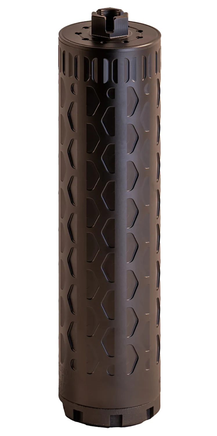 Boe Suppression BOE-TI-46-6 MOD1 450 Bushmaster 1.75" Black Titanium 1.375"x24