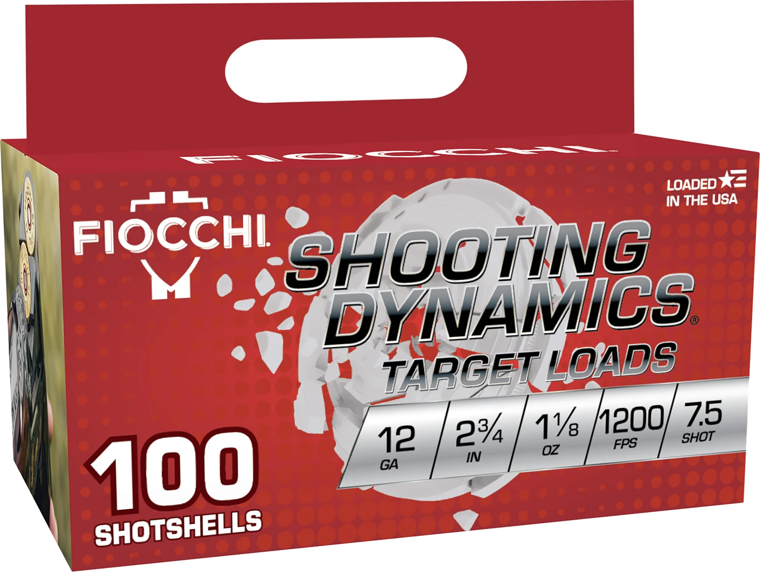 Fiocchi 12SDB187 Shooting Dynamics 12Gauge 2.75" 1 1/8oz 7.5Shot 100 Per Box/2 Case