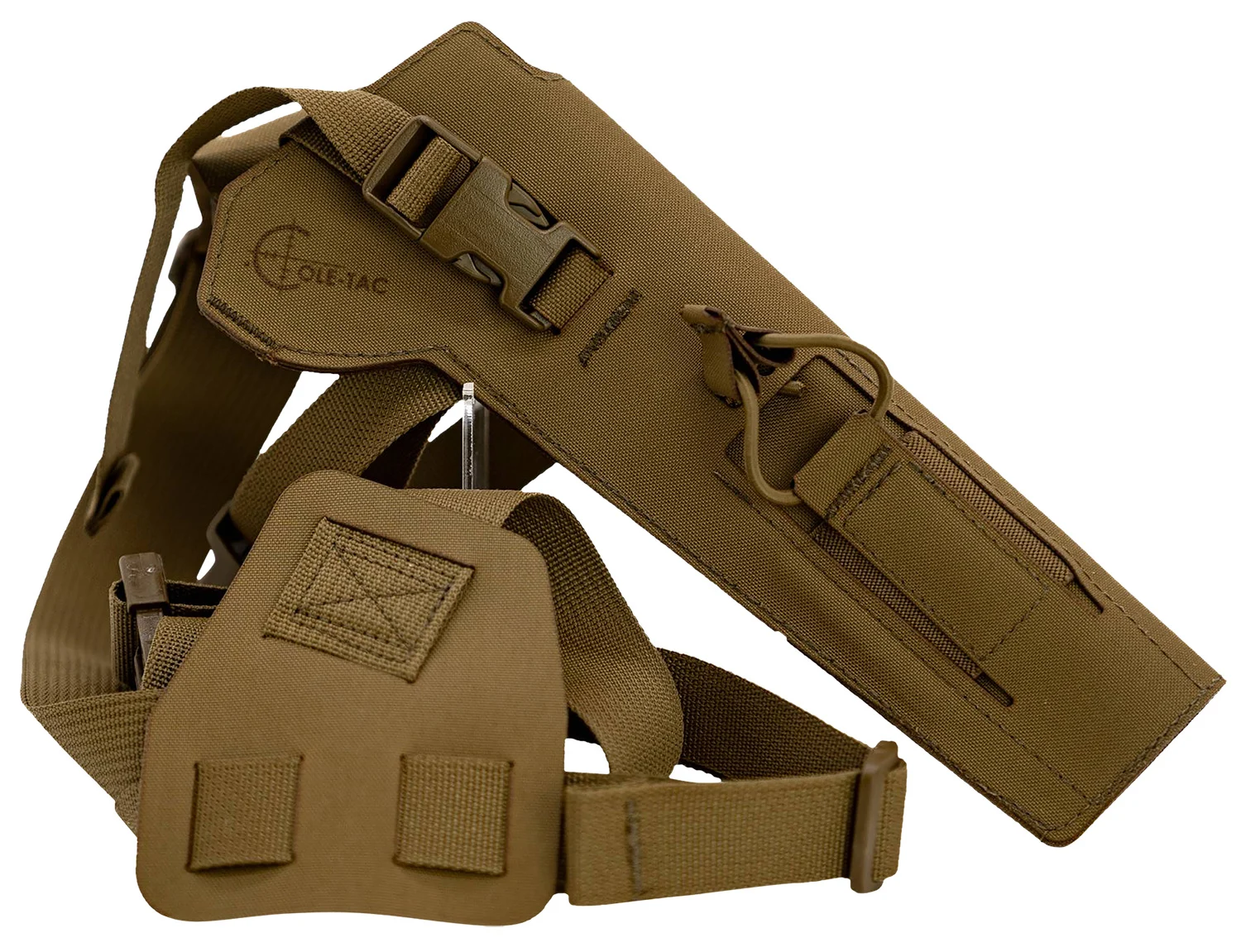 Cole-tac VW202 Varmint Wrangler Pistol Holder Chest Coyote Brown Left Hand