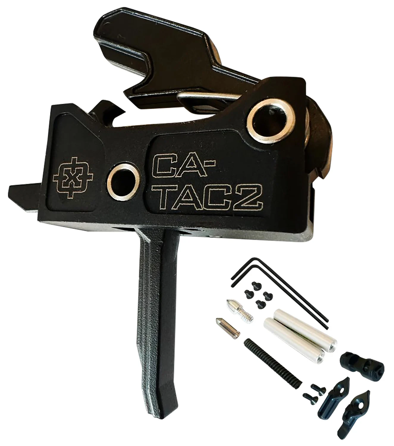 Cross Armory CRAR15TDIBK Tac 2 Flat Faced Black Two-Stage Drop-In