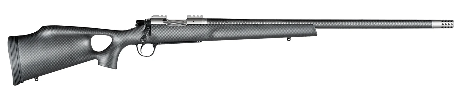 Christensen Arms 8010800505 Summit TI 308 Win 4+1 16.25" Carbon Fiber Threaded Barrel, Natural Titanium Drilled & Tapped Receiver, Black Carbon Fiber Thumbhole Stock