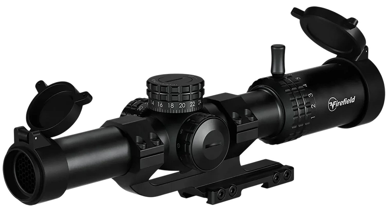 Firefield FF13075 RapidStrike Black 1-10x24mm, 30mm Tube Illuminated Black/Green/Red CR1 Reticle