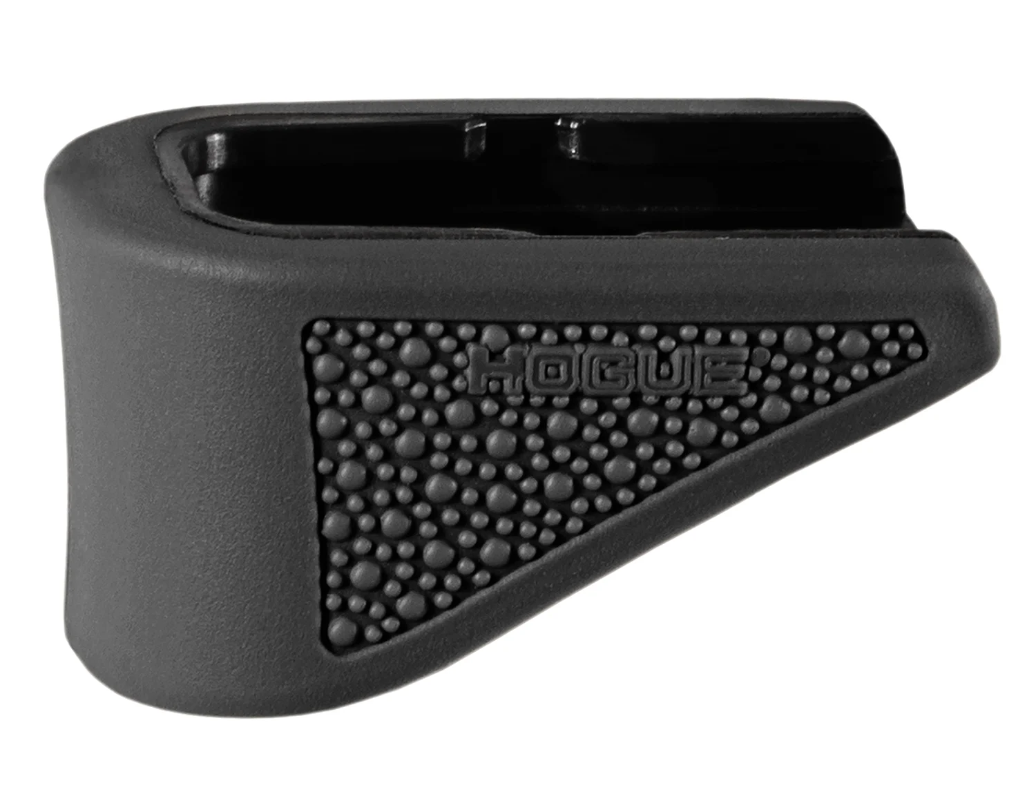 Hogue 18220 Extension Base Pad Fits Glock 42 Compatible w/ 6rd Magazine Black Overmolded Rubber