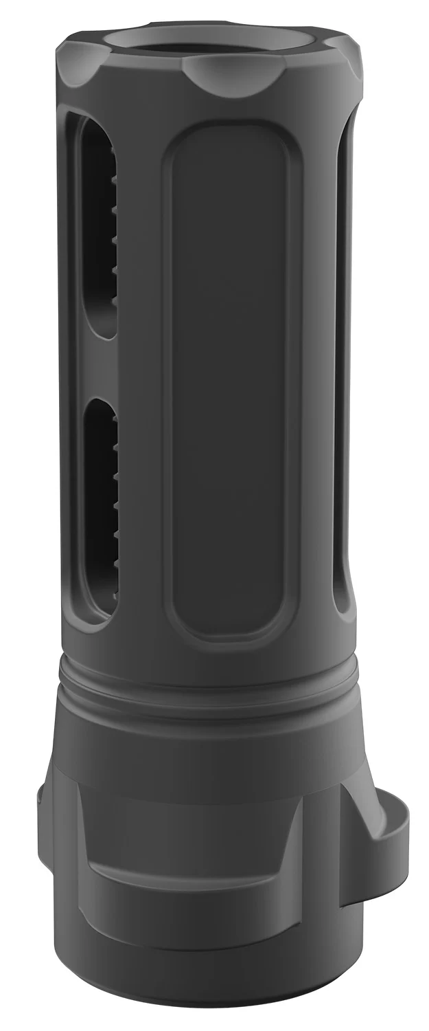 Breek Arms BRK4321 Sentinel Caged Flash Hider Black Nitride Steel 5/8"x24 Threads 30 Cal Compatible w/ Breek-LOK 3QD