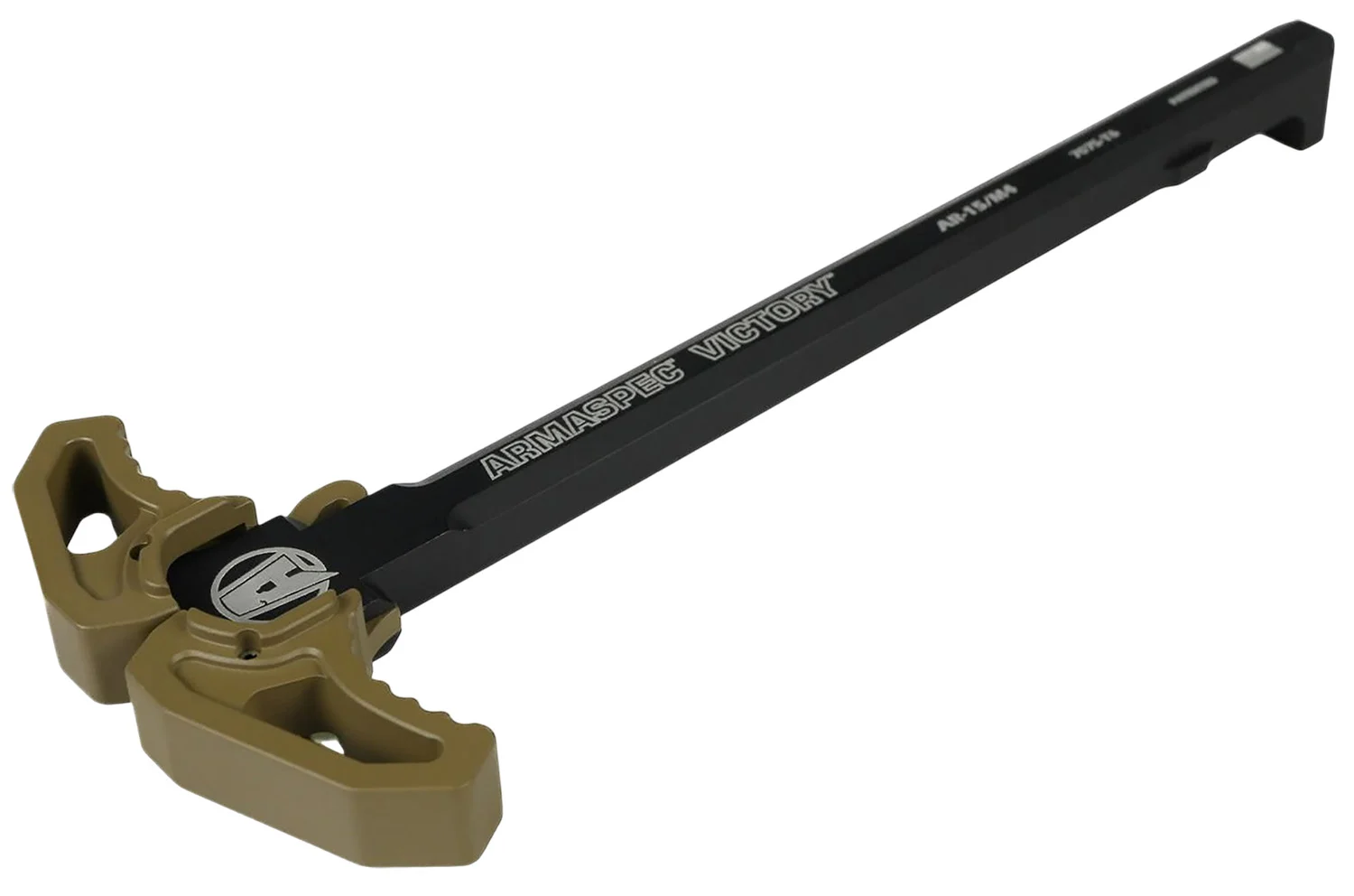 Armaspec ARM161-FDE Victory Charging Handle Flat Dark Earth Aluminum Ambidextrous Hand