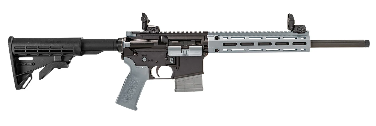 Tippmann Arms A101337 M4-22 LTE 22 LR 10+1 16" Black Parkerized Threaded Barrel, Matte Black Aluminum Receiver w/Picatinny Rail, Wolf Gray M-LOK Handguard Composite Forend, Black Polymer Stock, Gray G