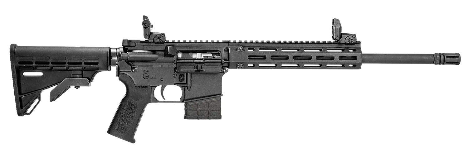 Tippmann Arms A101339 M4-22 Pro 22 LR 10+1 16" Black Parkerized Threaded Barrel, Matte Black Aluminum Receiver w/Picatinny Rail, M-LOK Handguard, Composite Forend, Black CAR15 Polymer Stock, Black Ge