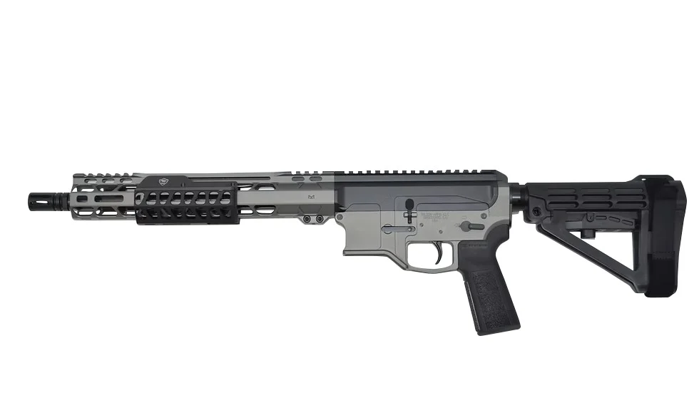 Bilson Arms P8FSSTB20R1 BA-15FCP 338 ARC 10+1 14.50" Stainless Steel Threaded Barrel, Tactical Gray/Graphite Black Cerakote Aluminum Receiver w/Picatinny Rail, M-LOK Handguard, Black Polymer SBA4 Brac
