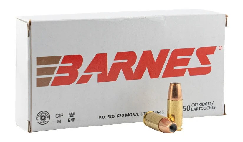 Barnes Bullets 32529 9mmLuger 124gr Semi Jacketed Hollow Point 20 Per Box/10 Case