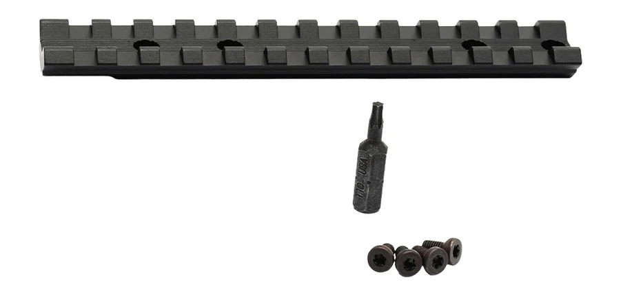 Savage Arms 56442 Scope Rail Revel Black Aluminum 8.40" Long