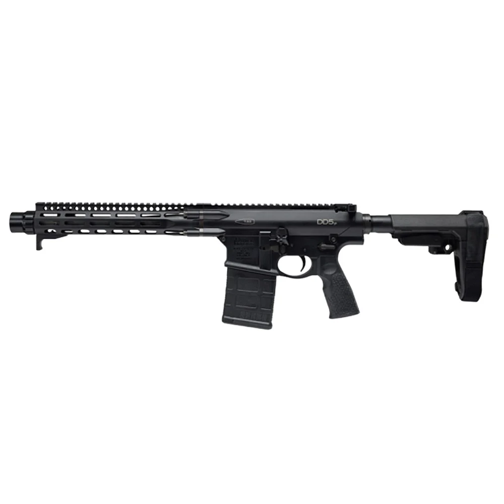 Daniel Defense 0208830157047 DD5 7.62x51mm NATO 12.50" Black Threaded Barrel, Black M-LOK Handguard, Black Polymer Grip,