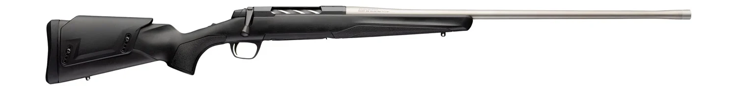 Browning 036118298 X-Bolt 2 Western Hunter Special Full Size 7mm PRC 3+1 24" Matte Stainless Threaded Barrel, Matte Stainless Steel Drilled & Tapped Receiver, Black Adj Comb Synthetic, Stock Right Han