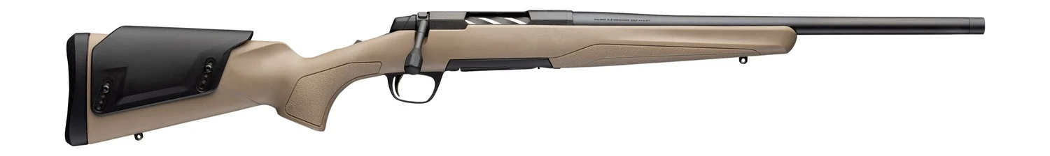 Browning 036119218 X-Bolt 2 Western Hunter Special LR 308 Win 4+1 18" Matte Blued Steel Threaded Barrel, Drilled & Tapped Receiver, Flat Dark Earth Adj Comb Synthetic Stock