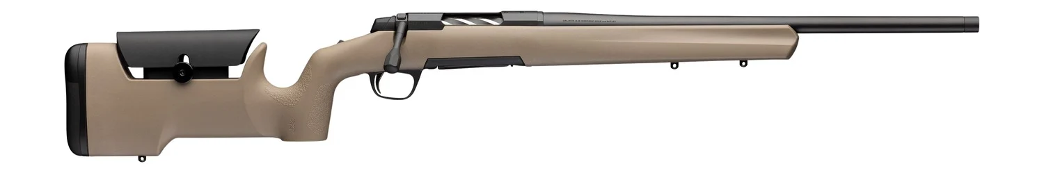 Browning 036121218 X-Bolt 2 Special Max LR SPR 308 Win 4+1 18" Matte Black Heavy Sporter Threaded Barrel, Matte Black Steel Drilled & Tapped Receiver, Flat Dark Earth/Black Adjustable Max Synthetic St