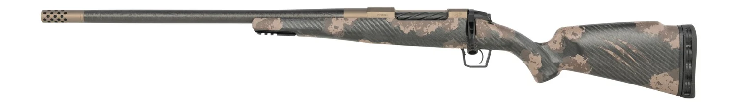 Fierce Firearms ROG65PRC20BRSLH Carbon Rogue 6.5 PRC 3+1 20" Carbon Fiber Match Grade Threaded Barrel, Smoked Bronze Cerakote Stainless Steel Drilled & Tapped Receiver, Sonora Ambush Camo LR Negative