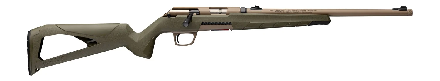 Winchester Repeating Arms 5252401003 Xpert Shadow 21 Sharp 10+1 16.50" Flat Dark Earth Cerakote Steel Threaded Barrel & Drilled & Tapped Receiver, Picatinny Rail Forend, OD Green Skeletonized Polymer