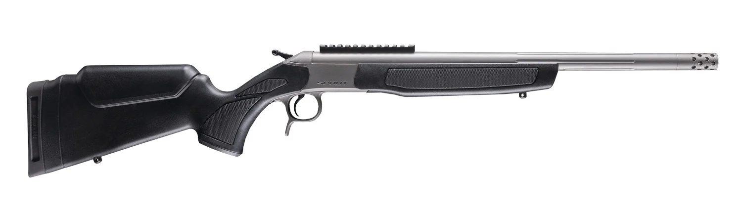 CVA CR4446S Cascade Takedown 300 Blackout 1rd 20" Matte Stainless Steel Threaded Barrel & Receiver w/Picatinny Rail, Black Synthetic Stock