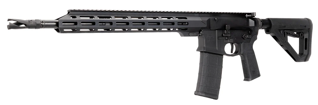 US Palm RI00010001AAN Cat4 Storm 5.56 NATO 30+1 16" Black Threaded Barrel, Matte Black Receiver w/Picatinny Rail, M-LOK Handguard, Adjustable Black Polymer Stock, Reduced Angle Grip, Ambidextrous