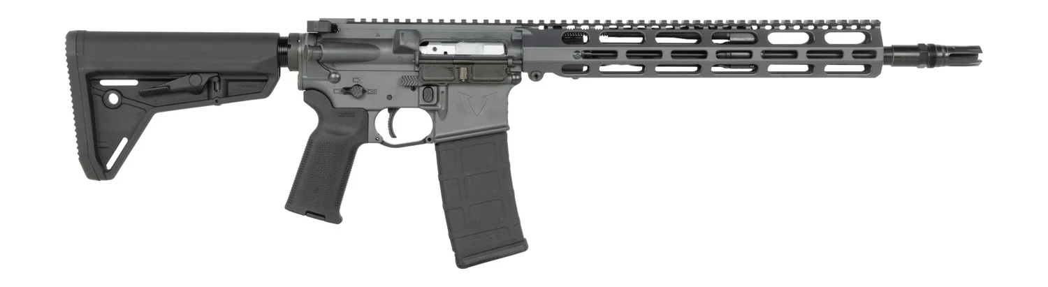 Vktr Industries V31100916648 VK-1 5.56 NATO 30+1 13.70" Black Threaded Barrel, Sniper Gray Cerakote Aluminum Receiver w/Picatinny Rail, M-LOK Handguard, Black Magpul MOE SL Polymer Stock, Magpul K2 Gr