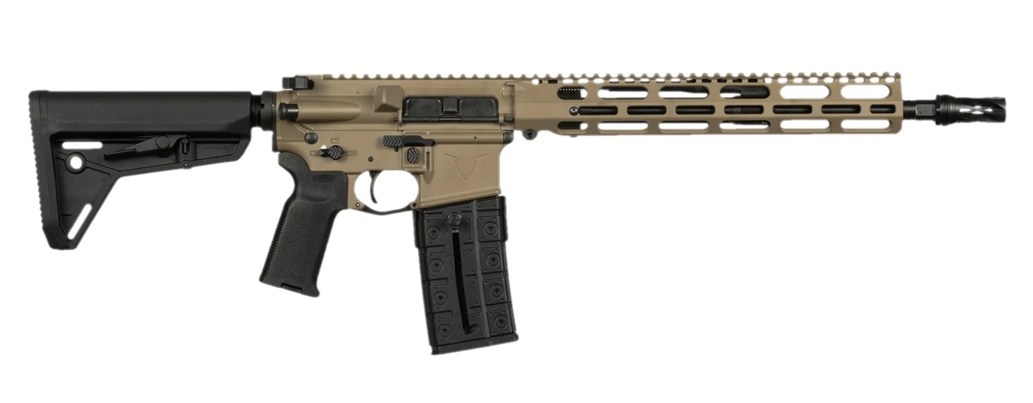 Vktr Industries V31100916621CA VK-1PW 5.56 NATO 10+1 13.70" Black Threaded Barrel, Flat Dark Earth Cerakote Aluminum Receiver w/Picatinny Rail, M-LOK Handguard, Black Magpul MOE SL Polymer Stock, Magp