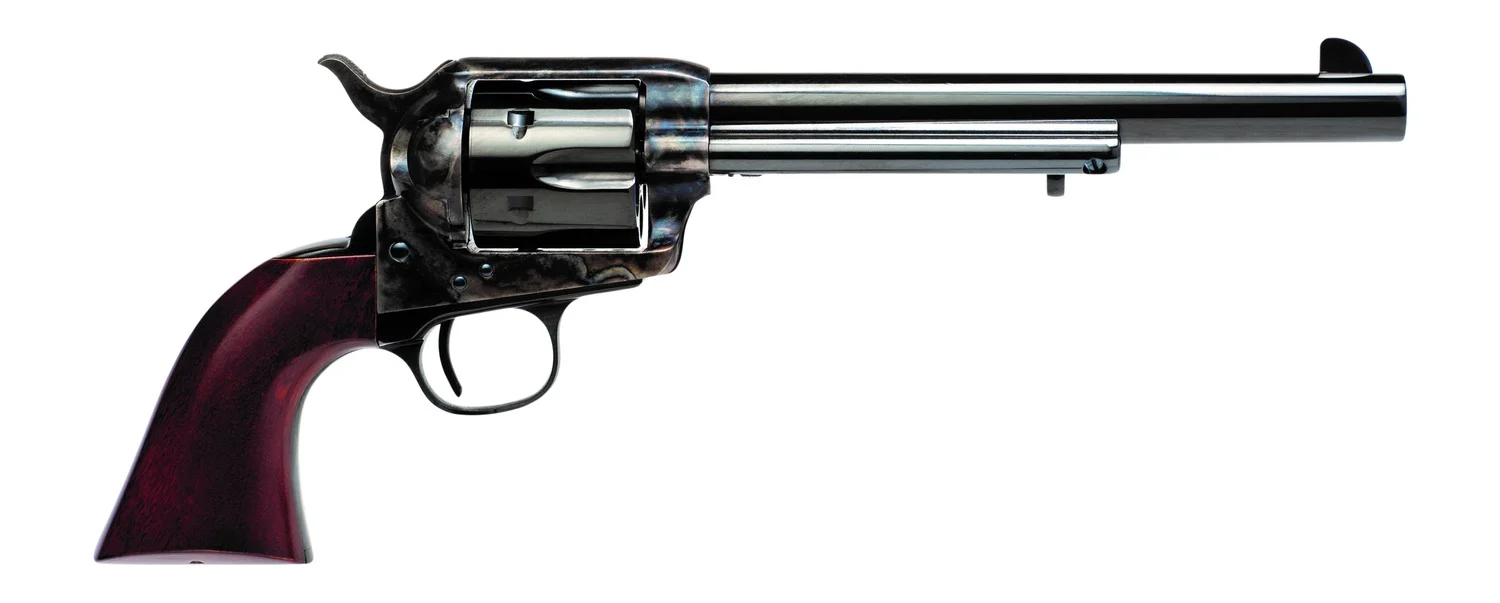 Cimarron PP514M00HN9K U.S. Calvary Buffalo Soldier 45 Long Colt 6 Shot 7.50" Blued Barrel & Cylinder, Color Case Hardened Steel Frame, Walnut Grip, Exposed Hammer, US Markings