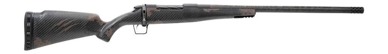 Fierce Firearms RGESC25CM18BTS Carbon Rogue 25 Creedmoor 3+1 18" Carbon Fiber Match Grade Threaded Barrel, Black Cerakote Stainless Steel Drilled & Tapped Receiver, Trophy Camo LR Negative Comb Carbon