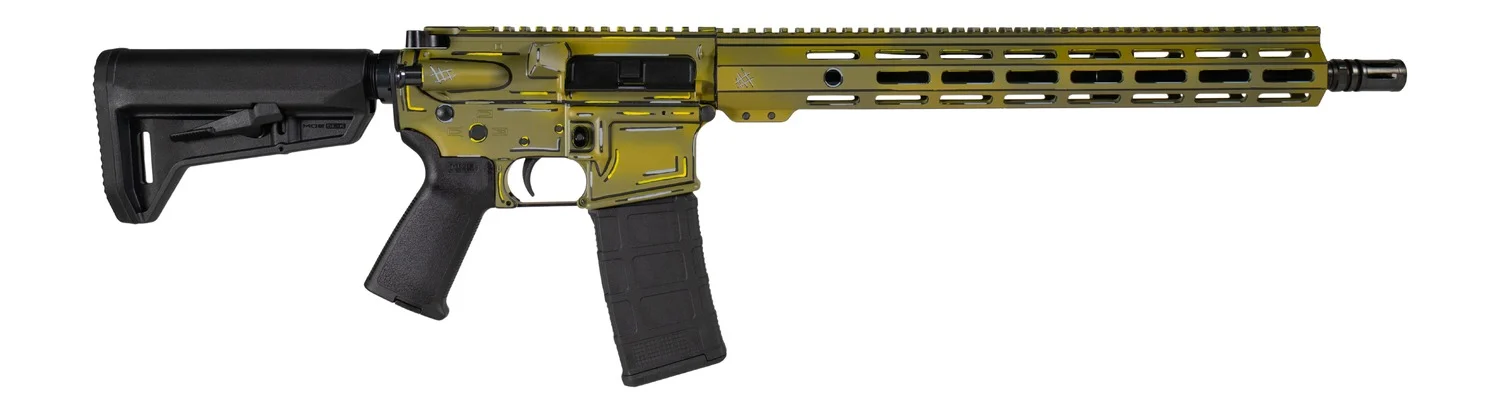 Shark Coast Tactical SCC101921BAZJ Bazooka Joe 5.56 NATO 30+1 16" Black Melonite Threaded Barrel, Aluminum Receiver w/Picatinny Rail, M-LOK Handguard, Magpul MOE SL Black Polymer Stock, Magpul MOE Gri