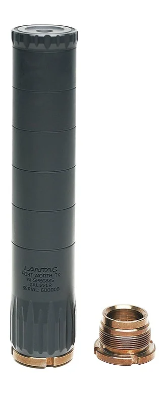 Lantac Usa 01-SUP-MSPEC22S M-Spec 22LR Black Aluminum 1/2"x28