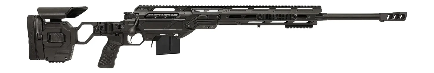 Cadex Inc CDXMCKRKN6524BR20I2B1N CDX-MC Kraken 6.5 Creedmoor 10+1 24" Black DLC Match Grade Threaded Barrel, Black DLC Receiver w/Picatinny Rail, M-LOK Handguard, Black Adjustable Folding Buttstock, B
