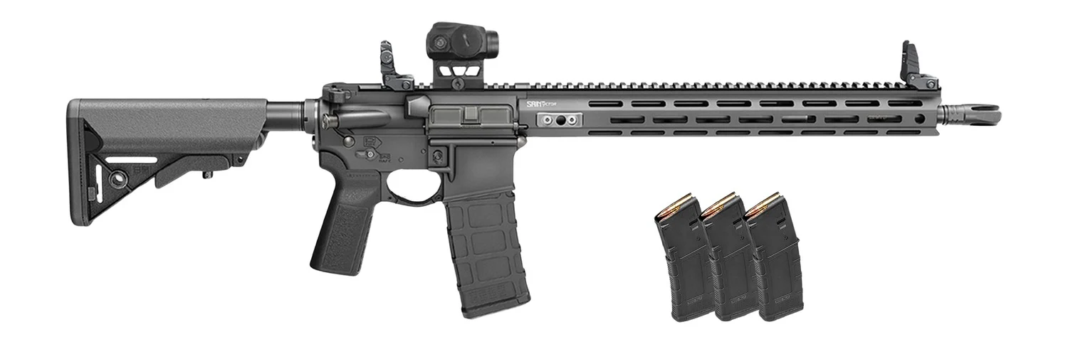 Springfield Armory STV916556BLCV2B5PAC SAINT Victor V2 Gear Pac 5.56 NATO 10+1 16" Black Melonite Barrel, Black Hardcoat Anodize Aluminum Receiver w/Picatinny Rail, M-LOK Handguard, B5 Enhanced SOPMOD