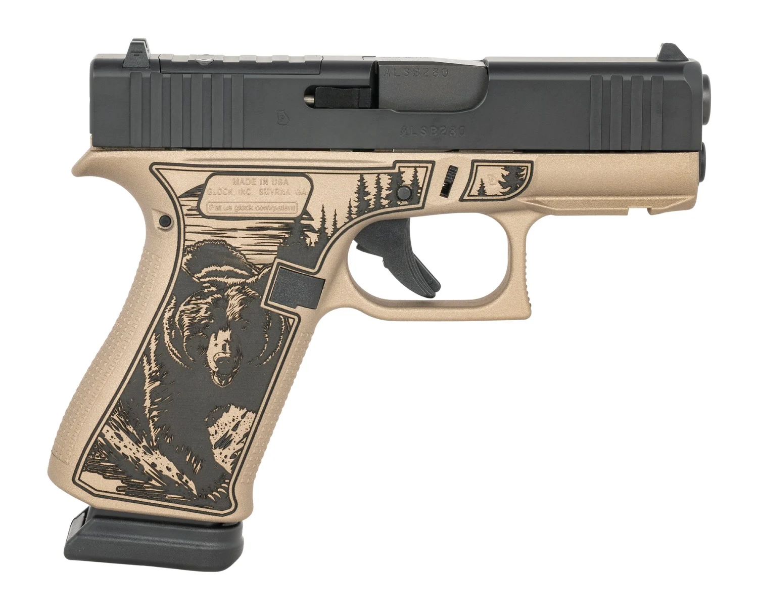 Glock UX4350204NR15ORKODK G43X 9mm Luger 15+1 3.41" Steel Serrated Slide Ambidextrous