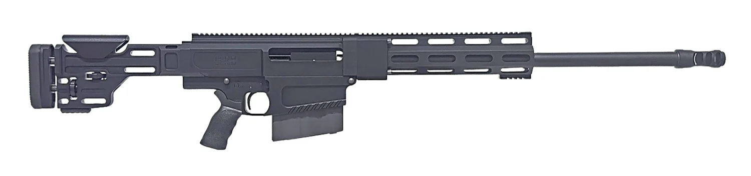 HM Defense HM50B150BMGBLK HM50 B1 50 BMG 10+1 26.25" Match Grade Threaded Barrel, Black Hardcoat Anodize Aluminum Receiver w/Picatinny Rail, M-LOK Handguard, Picatinny Rail Forend, Black Adj Cheekpiec